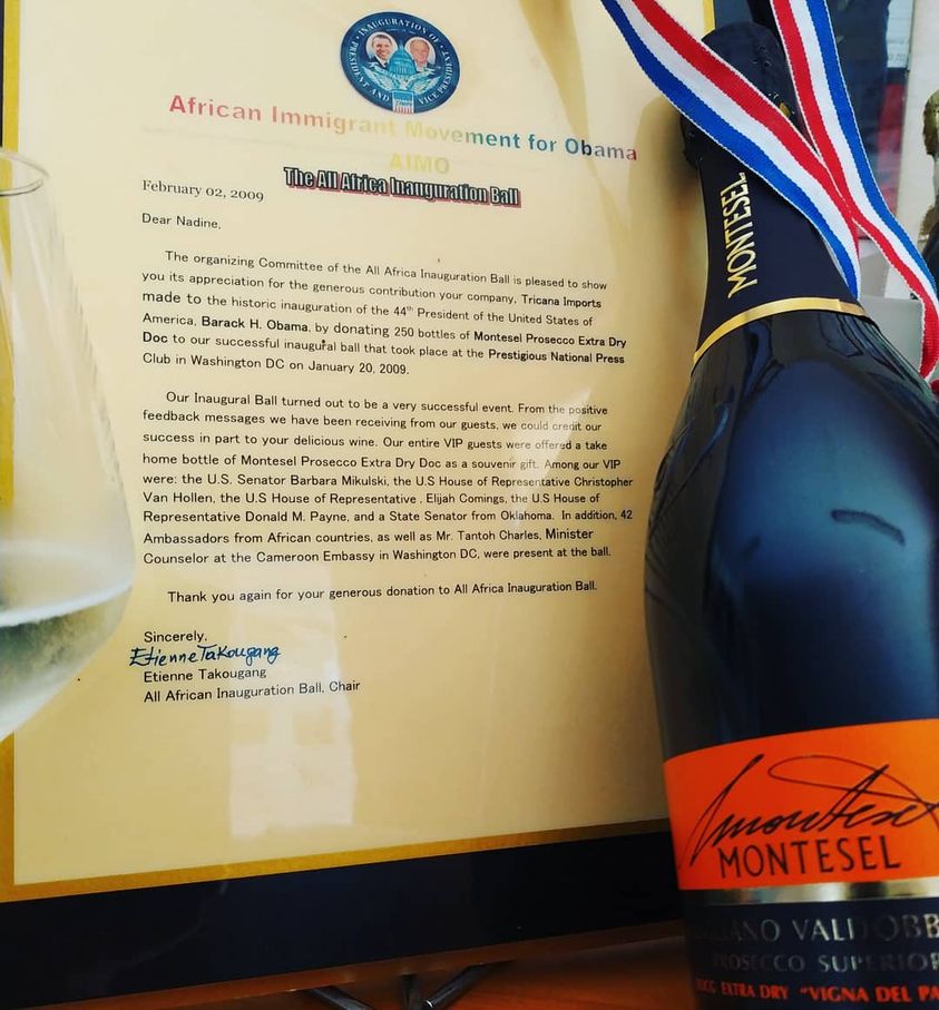 IL BRINDISI DEL PRESIDENTE U.S.A. COL PROSECCO MONTESEL